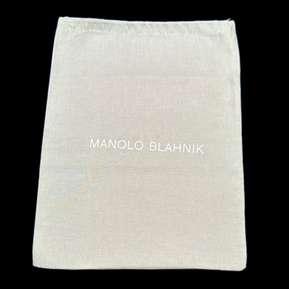 Manolo Blahnik light gray protective storage dust bag